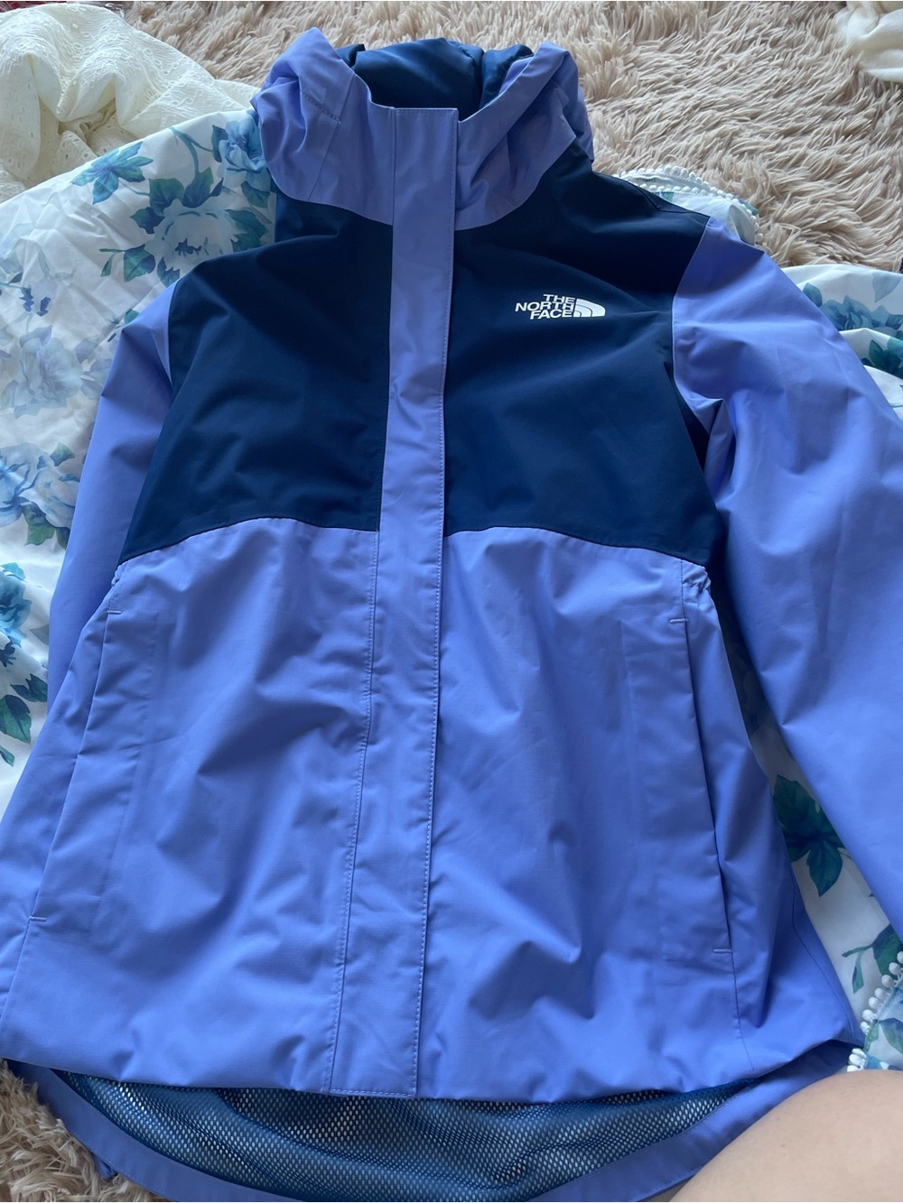 The North Face Kids' Two-Tone Purple Hooded Jacket